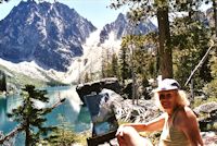 Jan Cook Mack Painting At Lake Colchuck