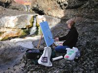 Jan Cook Mack Painting At McCartney Creek