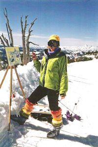 Jan Cook Mack Painting At Mission Ridge