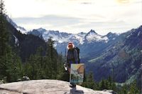 Jan Cook Mack Painting At Lake Colchuck